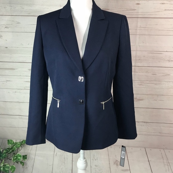 Tahari Jackets & Blazers - TAHARI Jacket blazer navy size 6P